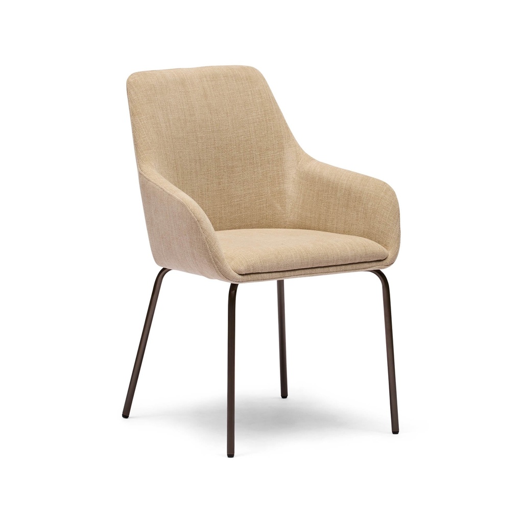 [F816] Clara Dining Chair Linen Bronze
