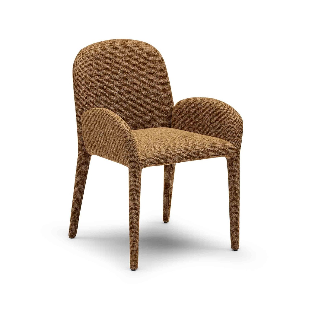 [F825] Ellis Dining Armchair Bronzed Honey