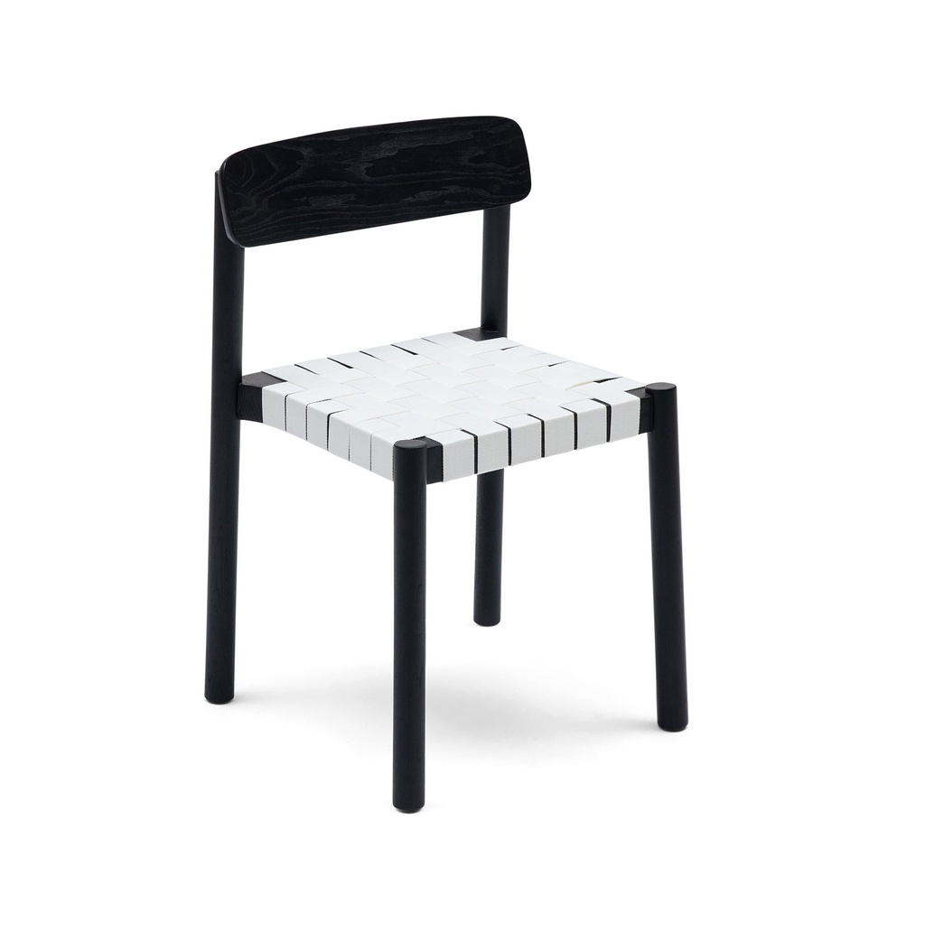 [F831] Miri Dining Chair White & Black