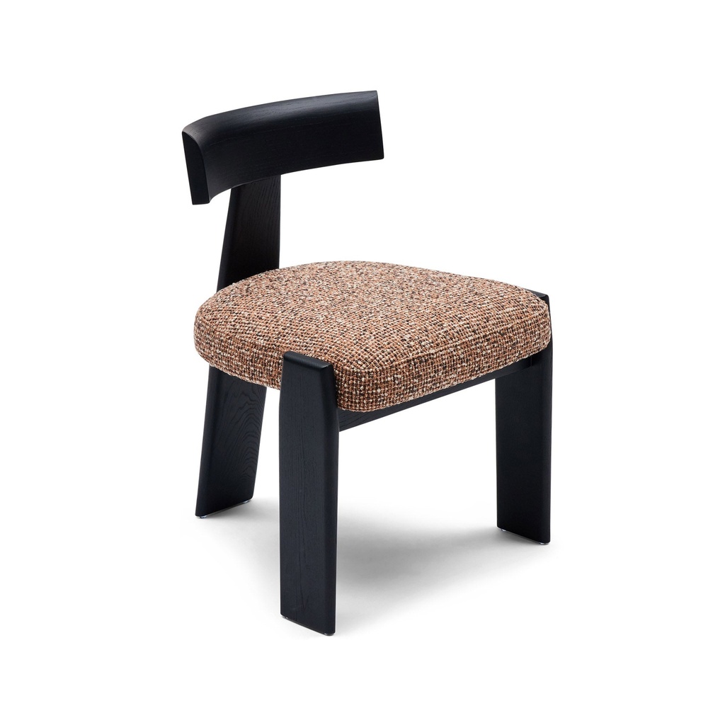 [F833] Esra Dining Chair Burnt Sienna Black
