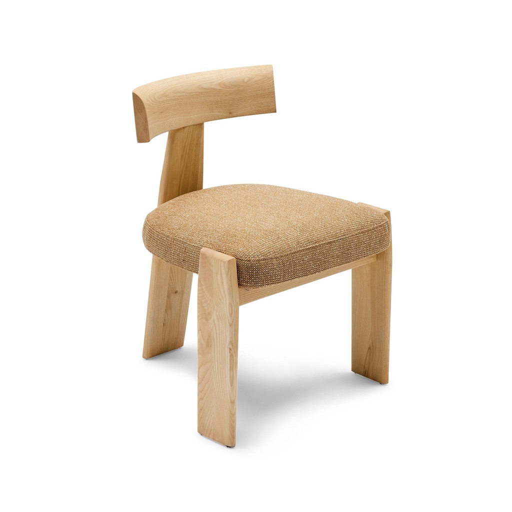 [F834] Esra Dining Chair Caramel Oak Natural