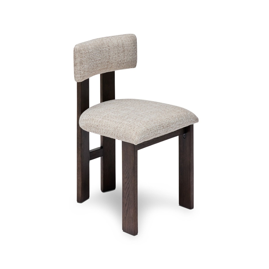 [F837] Tolv Dining Chair Honey Beige Walnut