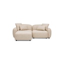 Kaia Modular Sofa Fawn 2 Seat with Ottoman