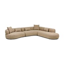 Beni Sectional Sofa Right Chaise Claystone