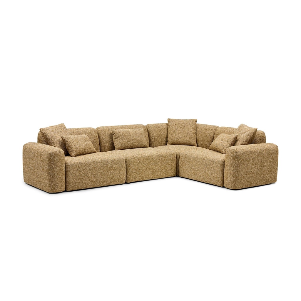 [F920] Paige Modular Sofa Dijon 4 Seat Corner