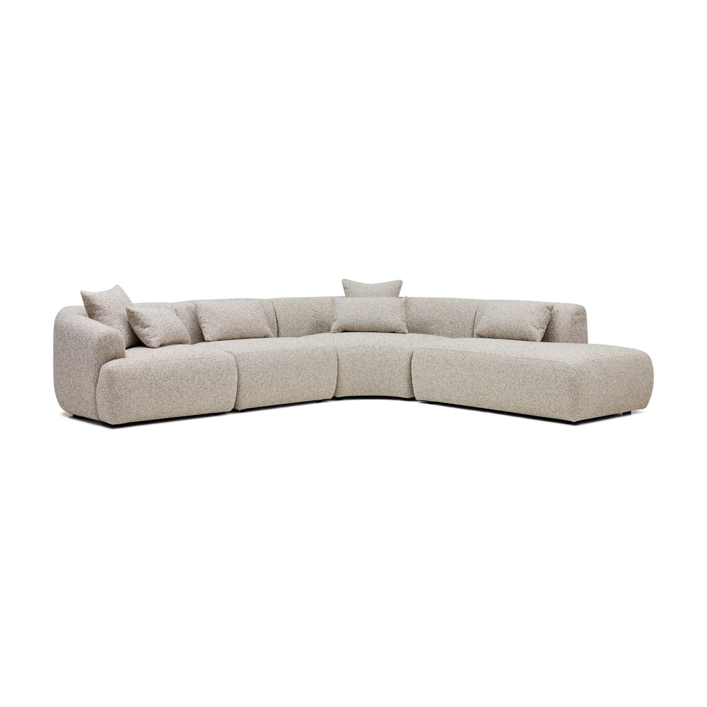 [F935] Harris Modular Sofa Moonstone 4 Seat Right Chaise