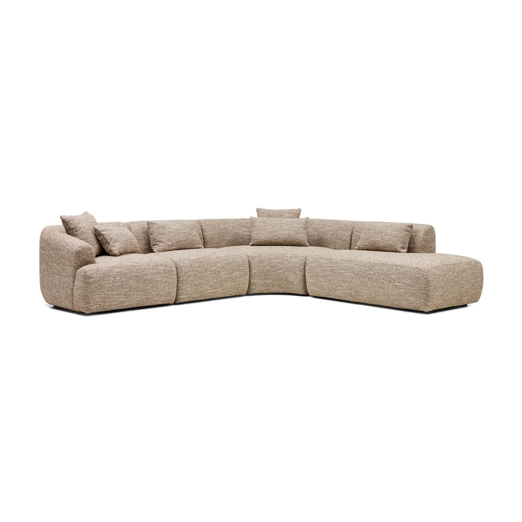[F944] Harris Modular Sofa Desert 4 Seat Right Chaise