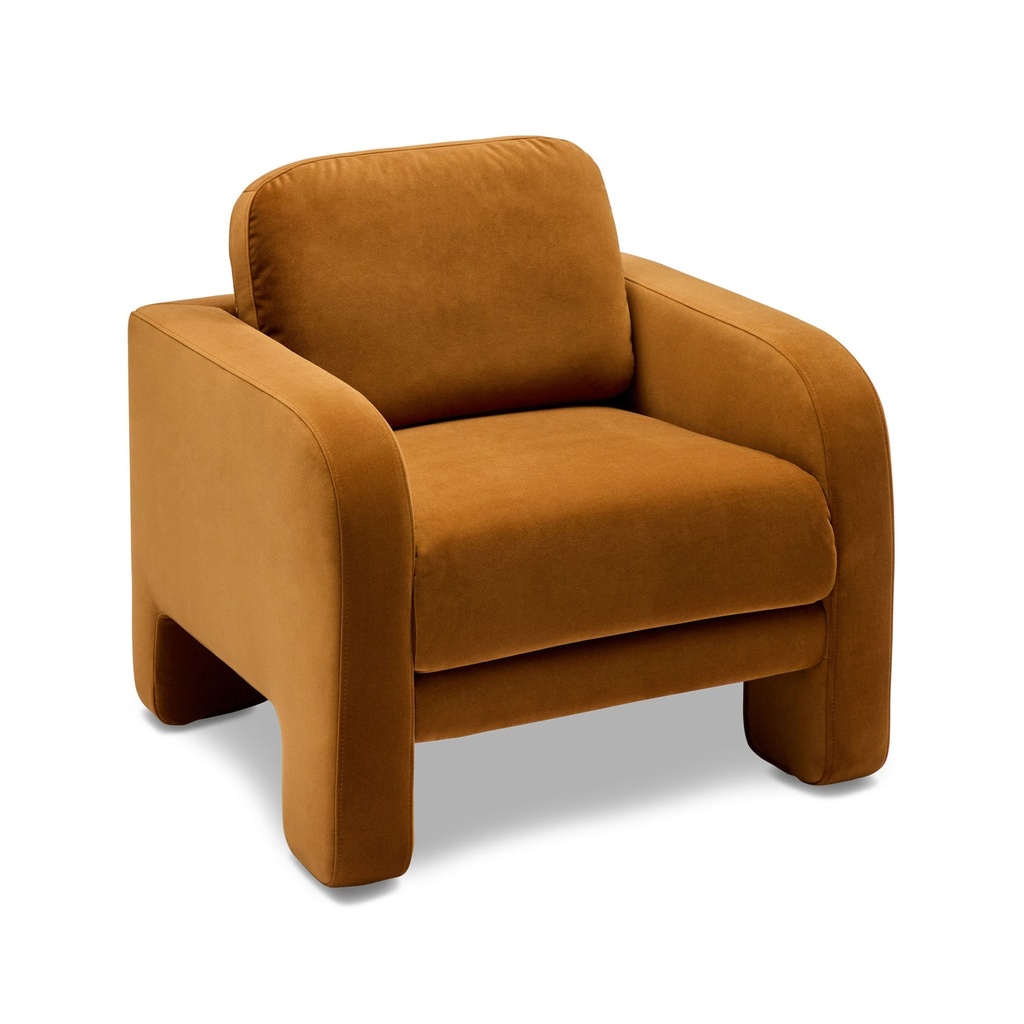 [F956] Adele Chair Chestnut Velvet