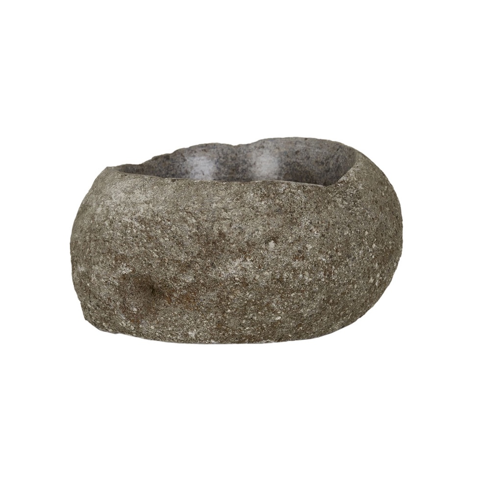 [ACADIA-RIVER-STONE-BOWL-SMALL-GREY-DEC-ARDI-RIV-STN-BOWL-SM] Acadia River Stone Bowl Small - Grey