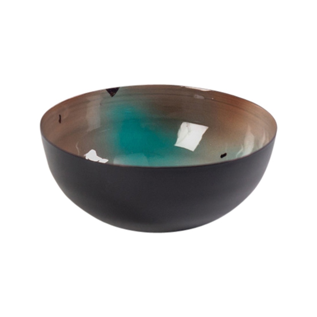 [I257] Emaye Bowl Turquoise Medium