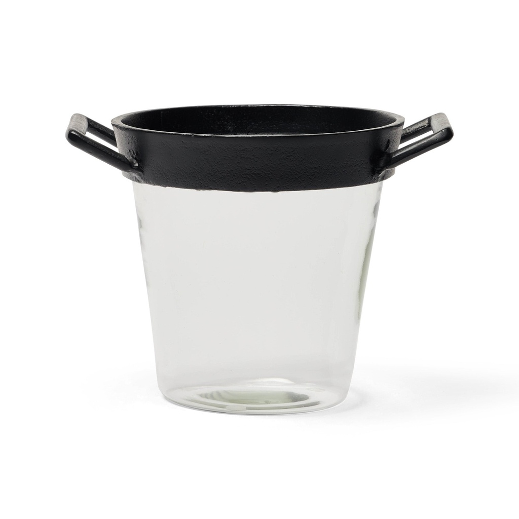 [I338] Neva Glass Ice Bucket Small