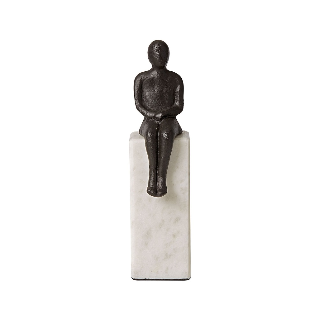 [I352] Banswara Sitting Man Bookend