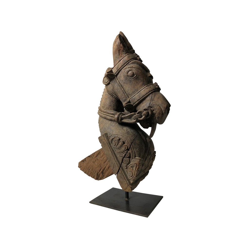 [I384A] Koriva Horse Carving Large A