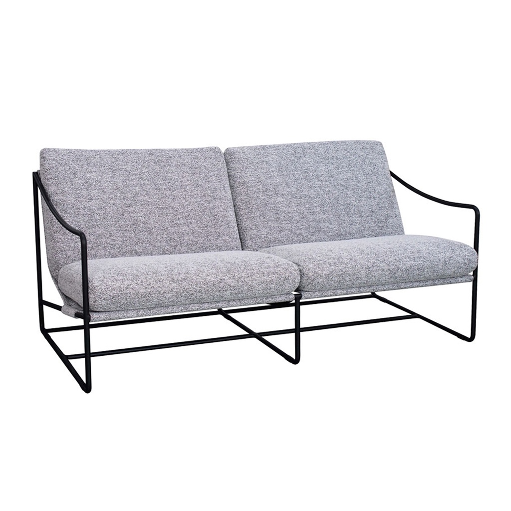 [ALLEGRA-OUTDOOR-2-SEATER-SOFA-FOSSIL-BLACK-ALUMINIUM-SOF-ALLE-OUT-2S-BLACK-ALUMINIUM] Allegra Outdoor 2 Seater Sofa - Fossil - Black Aluminium
