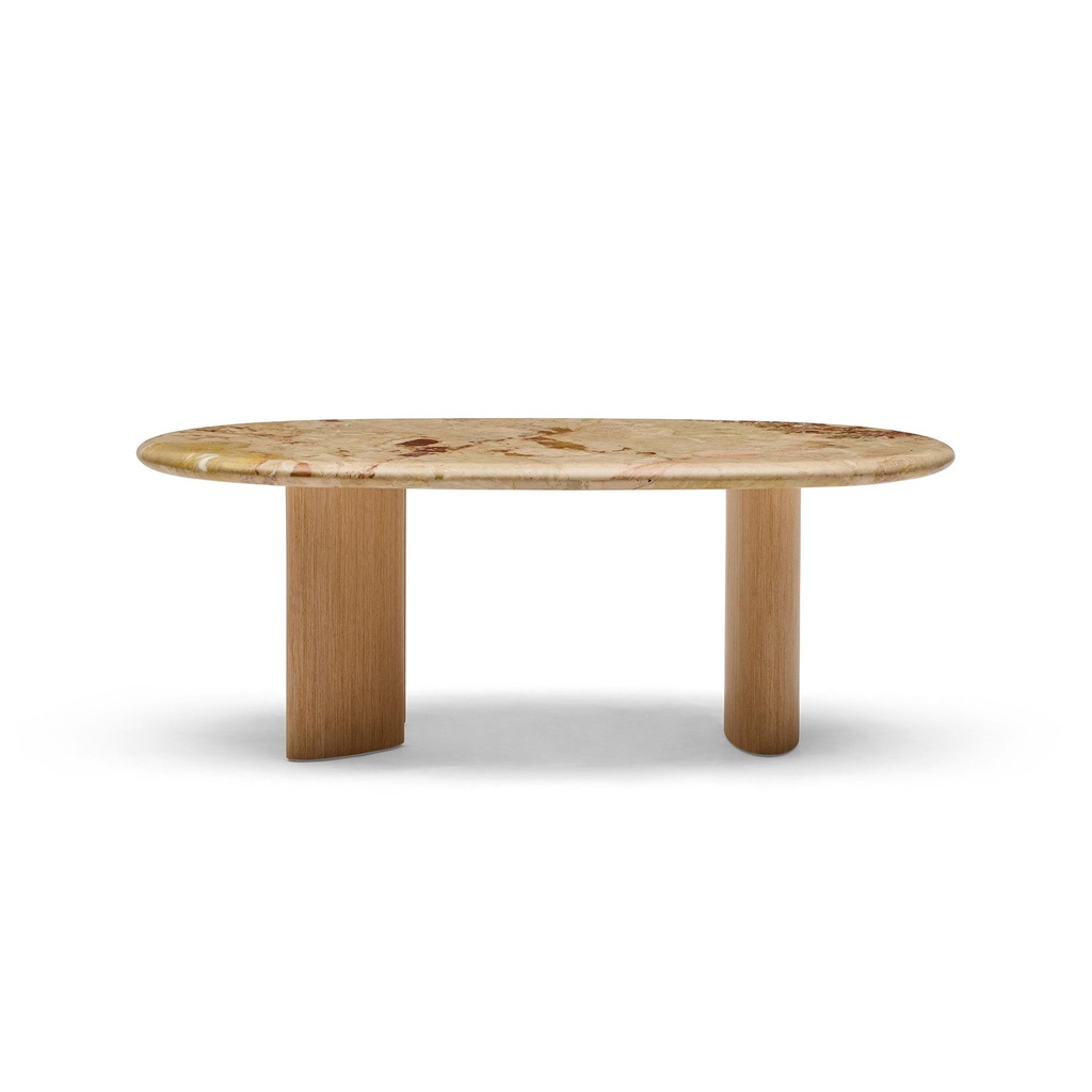 [I582] Hallie Coffee Table Aurora Marble
