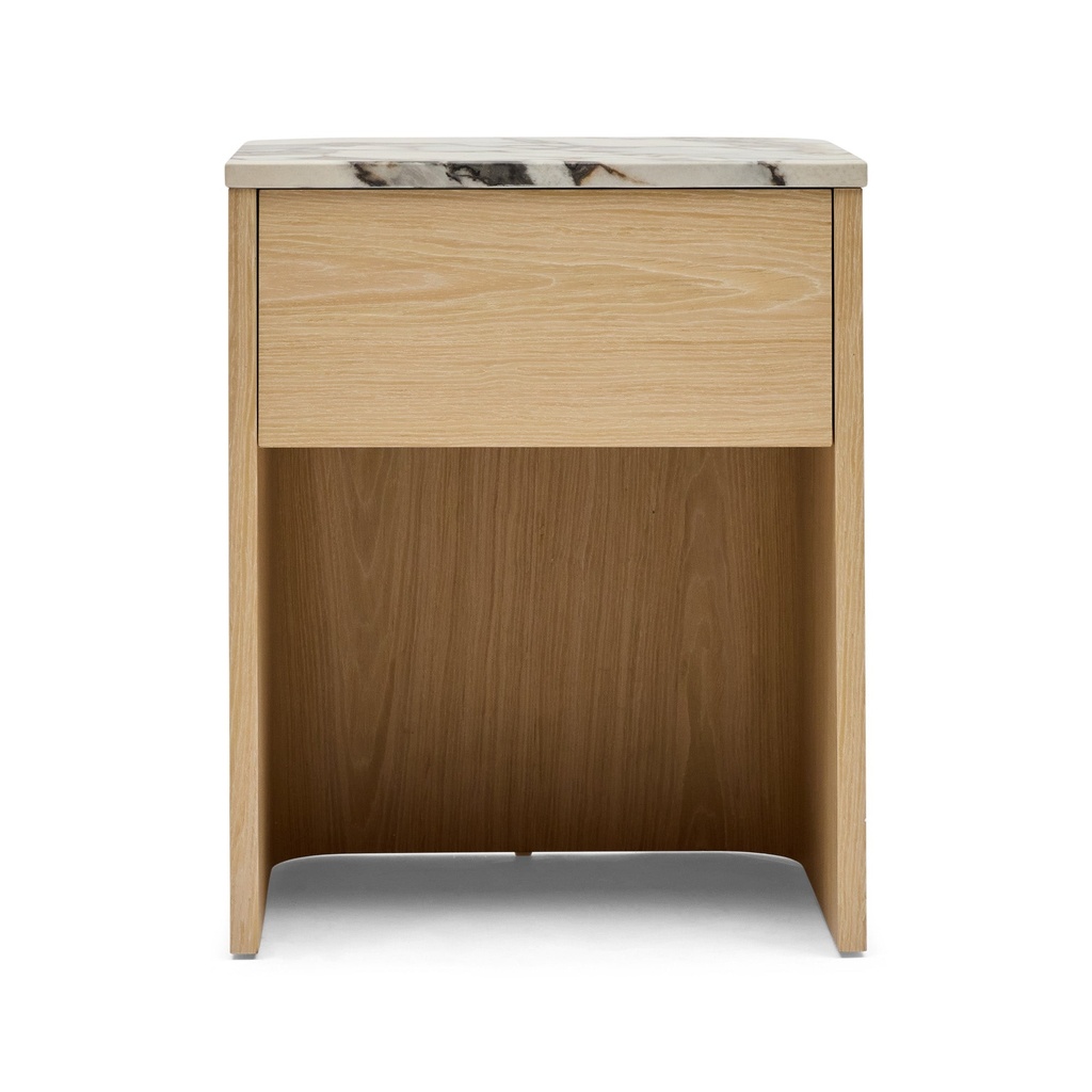 [I594] Lola Bedside Blonde Tempest Marble