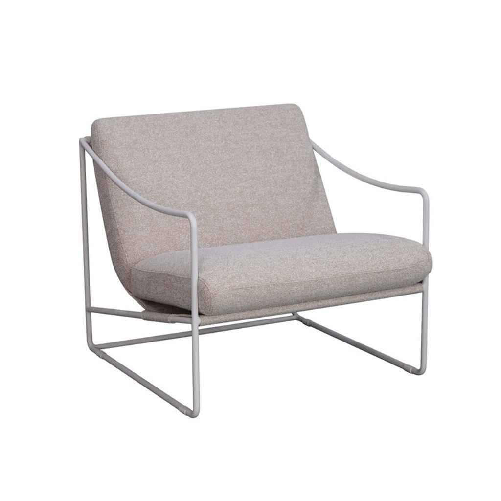 [ALLEGRA-OUTDOOR-SOFA-CHAIR-WHEAT-WHITE-SOF-ALLE-OUT-1S-WHITE] Allegra Outdoor Sofa Chair - Wheat - White