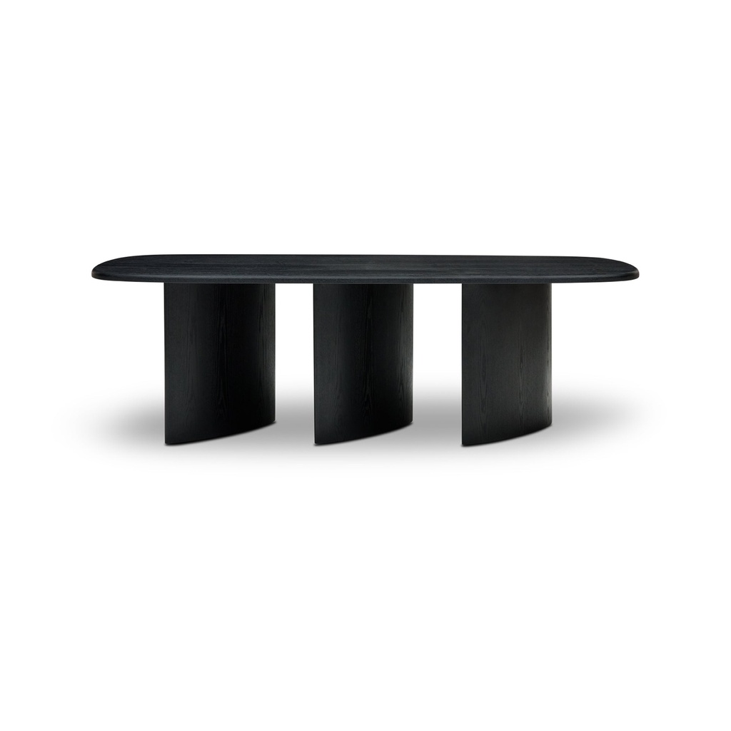 [I795] Halo Dining Table Black Ash