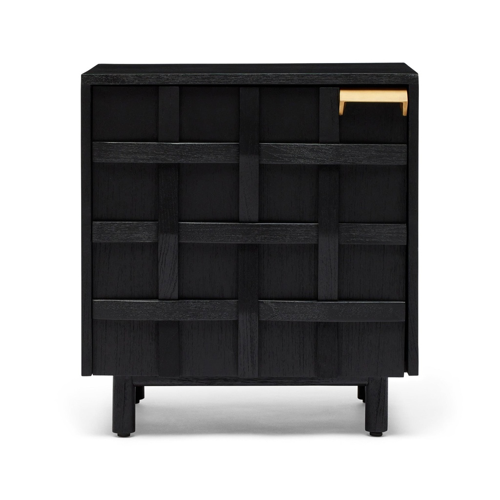 [I974] Ares Bedside Black Right Side Handle