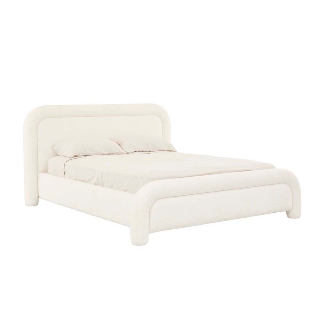 [ALMOS-CHUBBY-BED-IVORY-BOUCLE-BED-ALMOS-CHUB-X] Almos Chubby Bed - Ivory Boucle