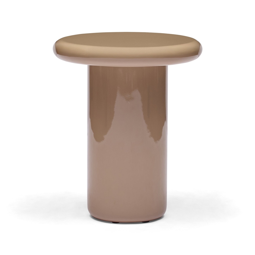 [I995] Fleur Side Table Grey Gloss