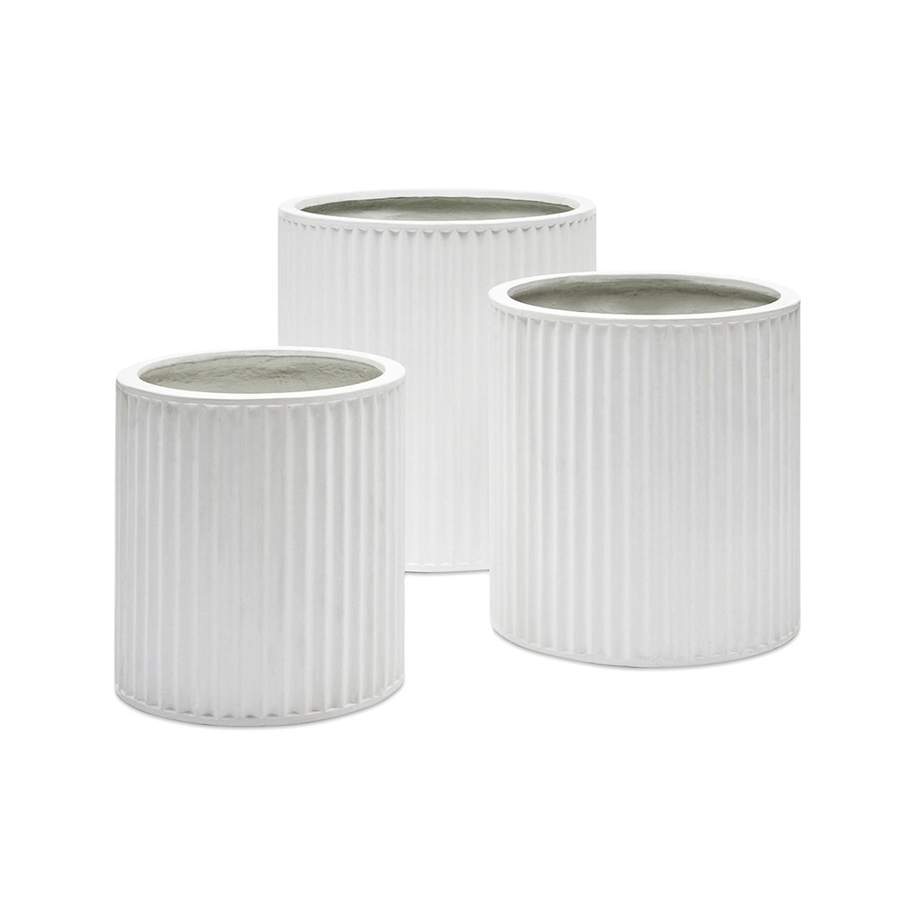 [L303] Cayman Planter Set Trio White