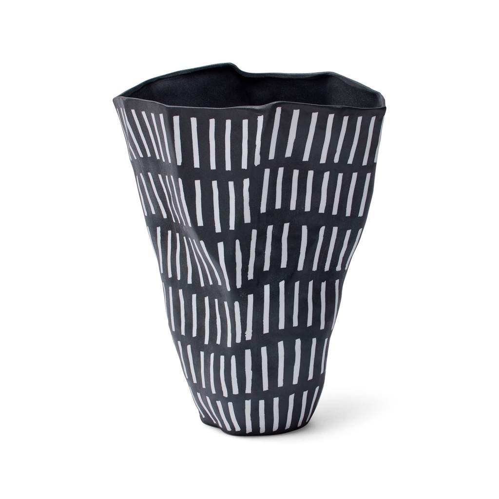 [L341] Emi Vase Black & White