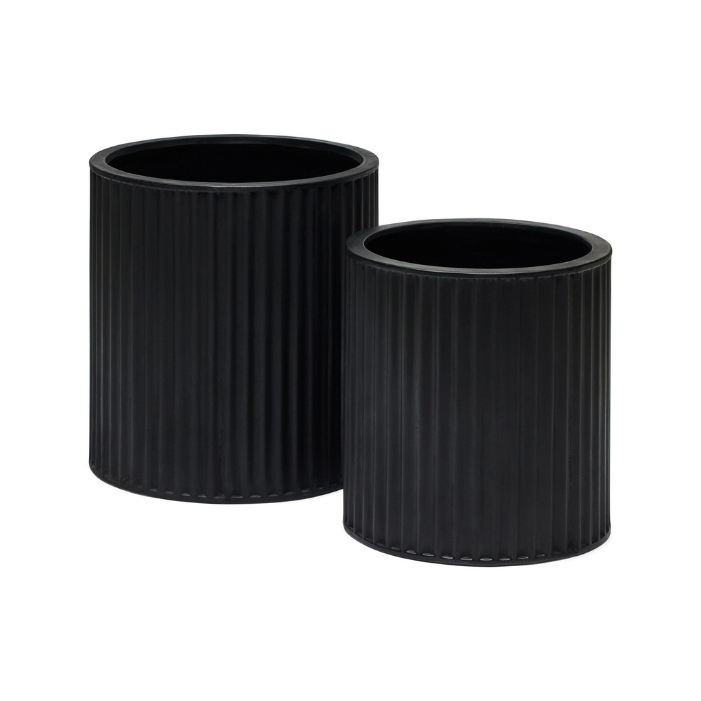 [L370] Cayman Planter Set Duo Black