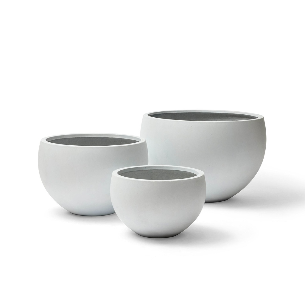 [L397] Cyrus Planter Set Trio White
