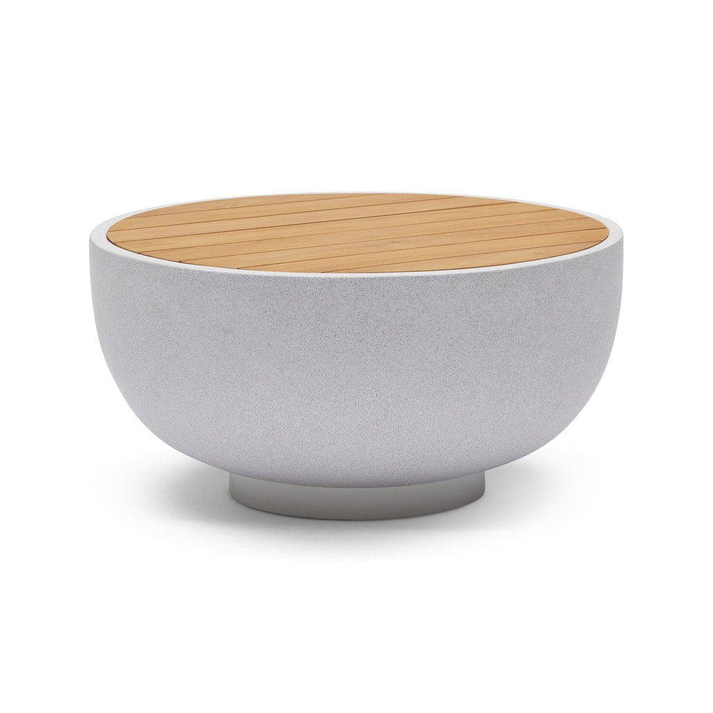 [L470] Soma Outdoor Coffee Table White