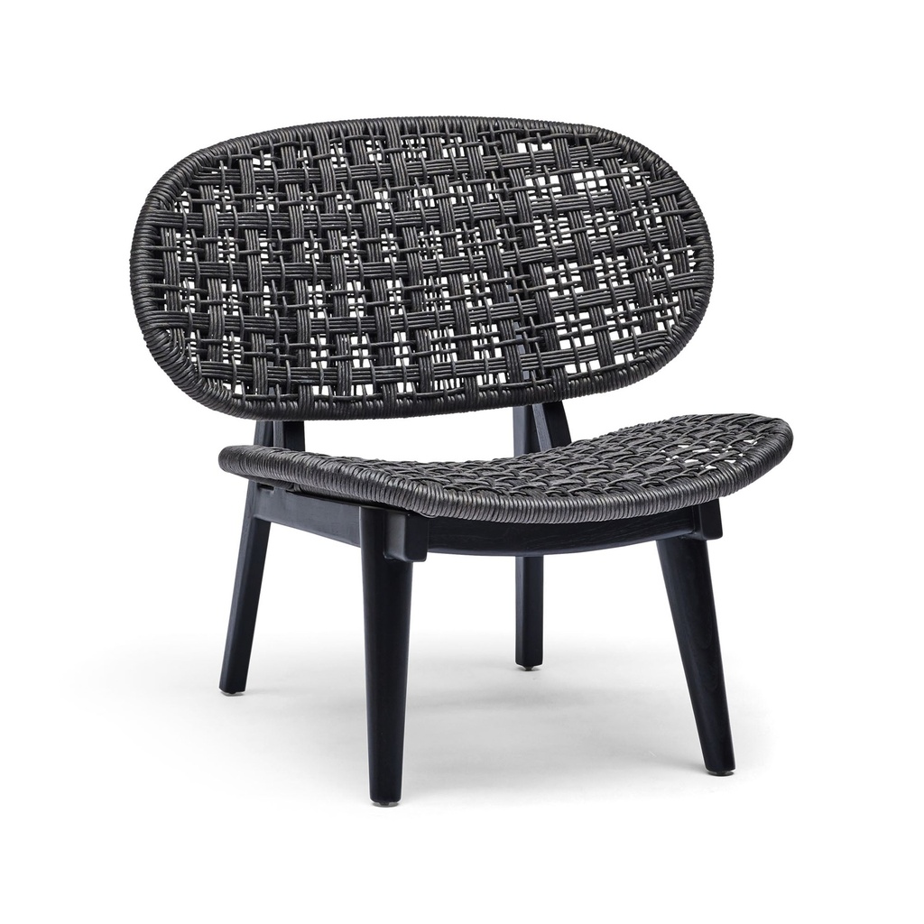 [L475] Casa Outdoor Lounge Chair Black