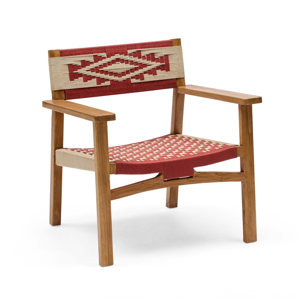[L512] Lucie Outdoor Chair Crimson