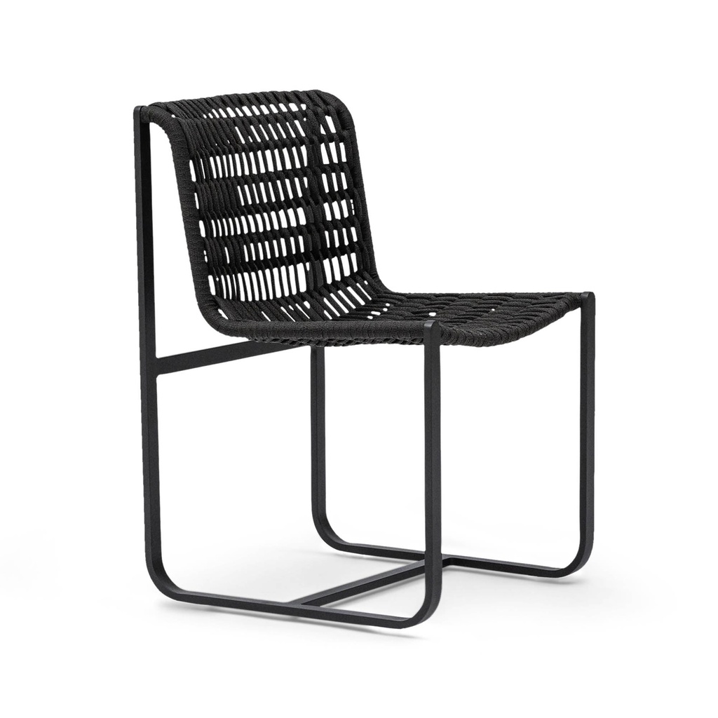 [L519] Paros Outdoor Dining Chair Charcoal
