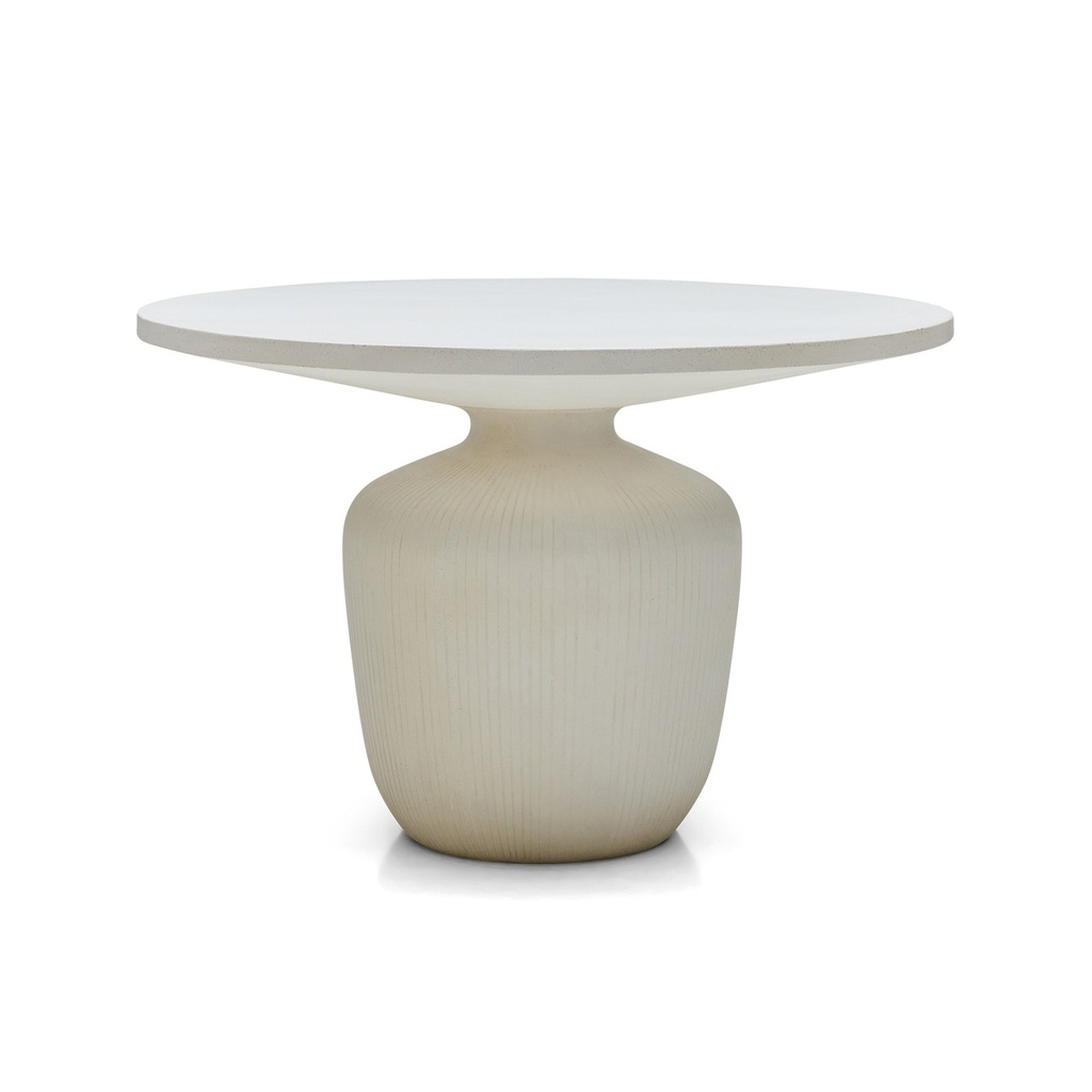 [L523] Zadra Outdoor Dining Table White