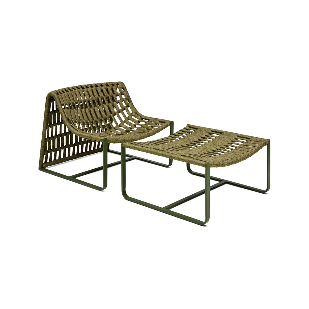 [L525] Paros Outdoor Chair & Ottoman Alpine