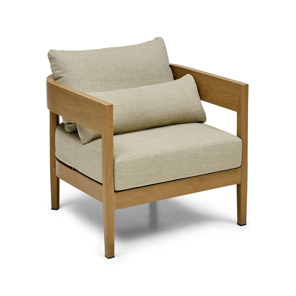 [L531] Sorrento Outdoor Chair Natural & Soft Burlap