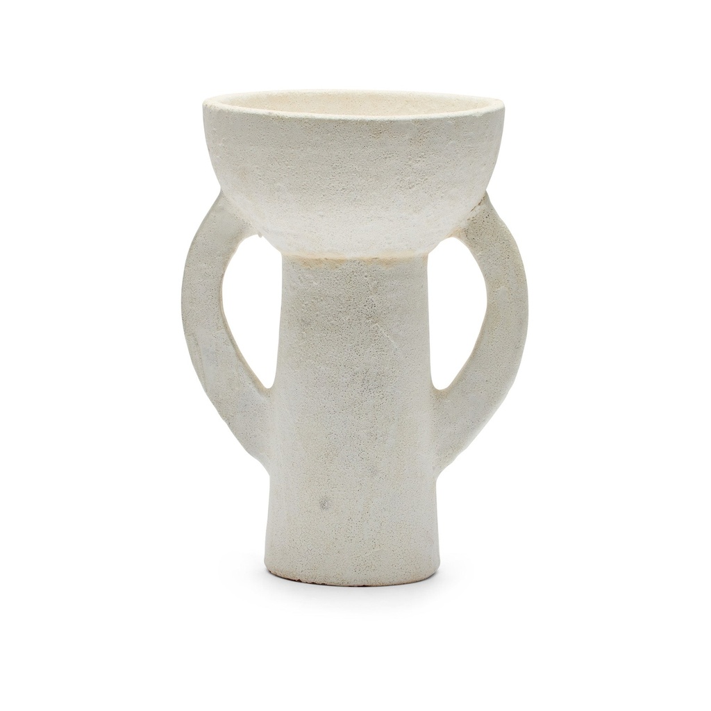 [L602] Ostra Pedestal Bowl  White