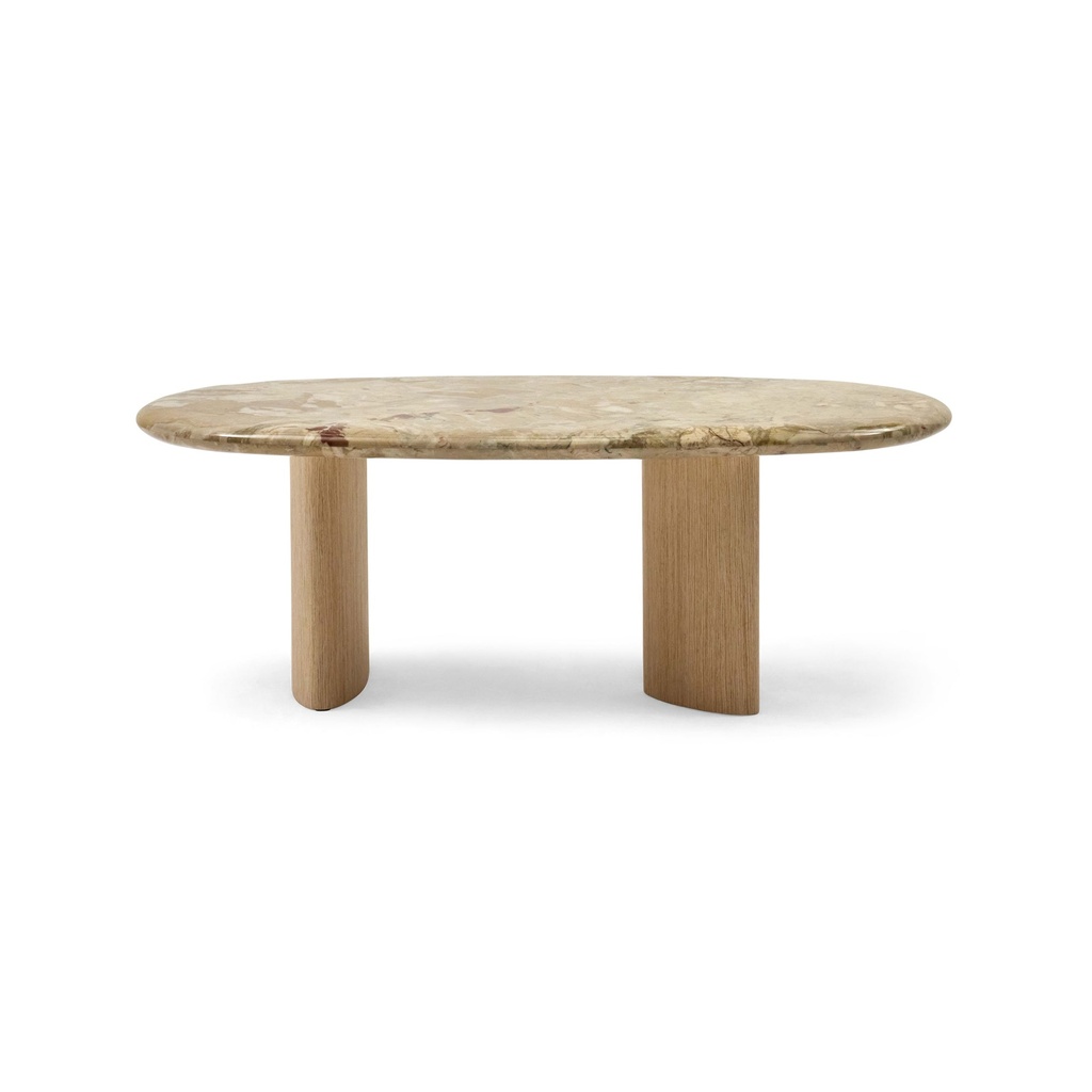 [SA303] Hallie Coffee Table Aurora Marble Gloss Sample