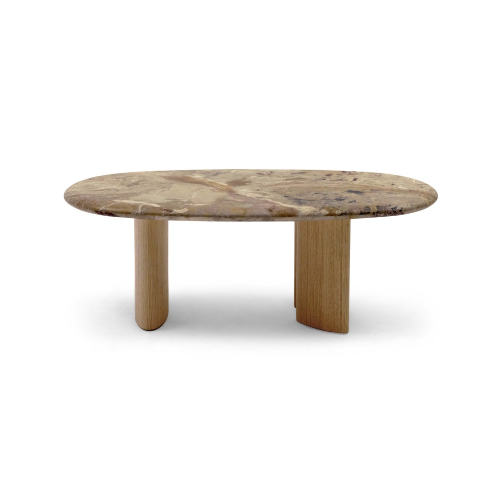 [SA304] Hallie Coffee Table Aurora Marble Matte Sample