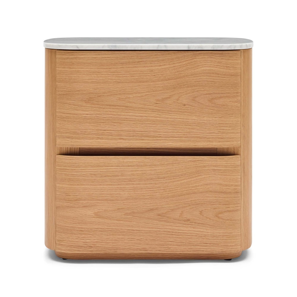 [SA377] Alza Bedside Natural Carrara Marble Sample