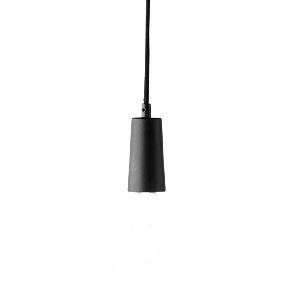 [V509] Stilla Drop Cap Black E27