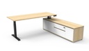 Focus Square Executive Desk & Cabinet