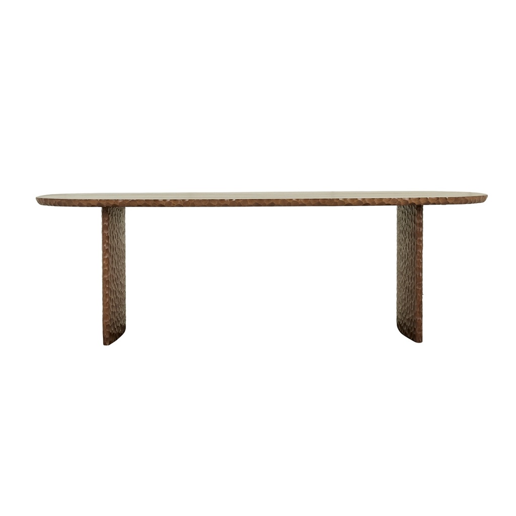 [ANDES-DINING-TABLE-MOCHA-OAK-DT-ANDES-X] Andes Dining Table - Mocha Oak