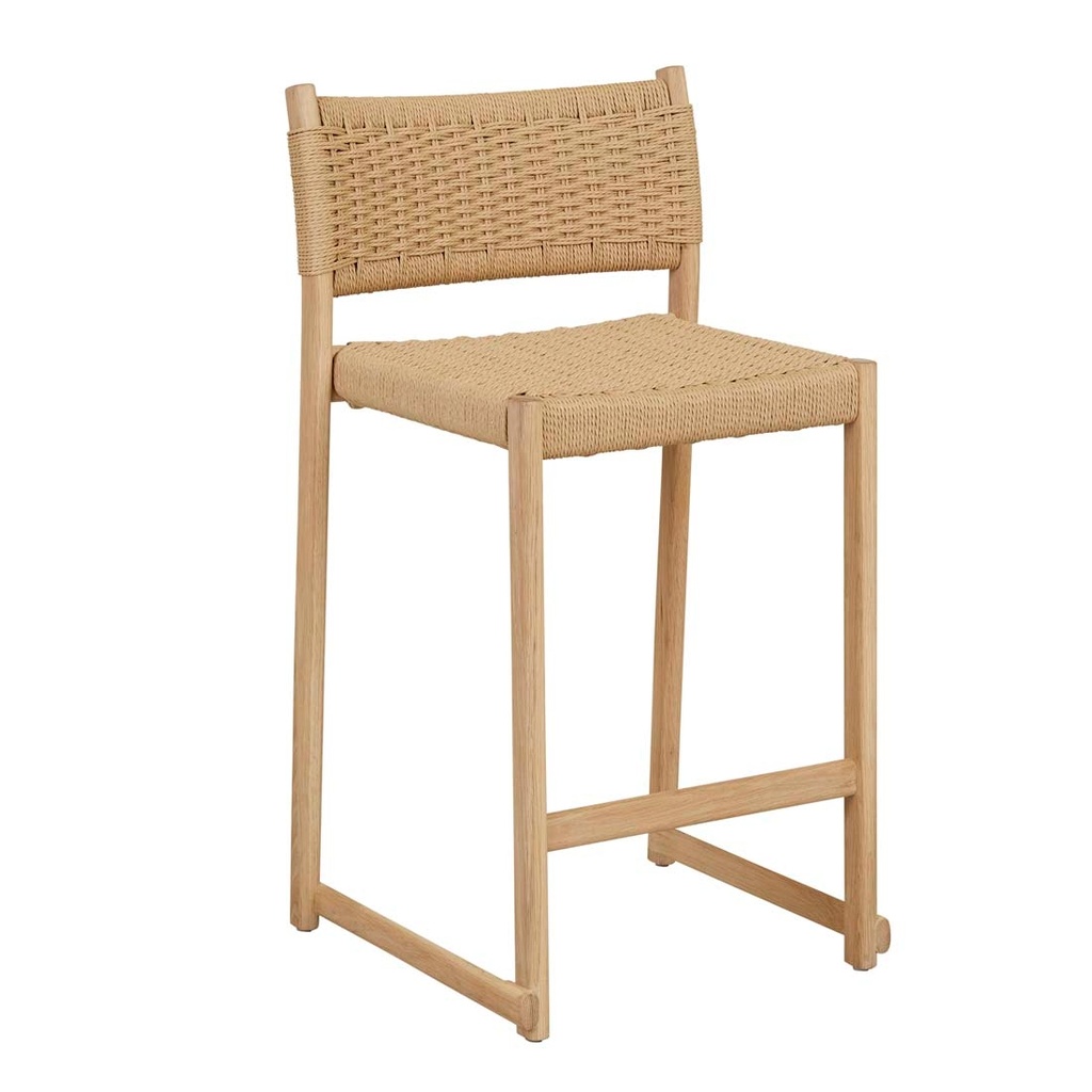 [ANTON-BARSTOOL-NATURAL-PAPERCORD-LIGHT-OAK-BS-ANTON-LIGHT-OAK] Anton Barstool - Natural Papercord - Light Oak