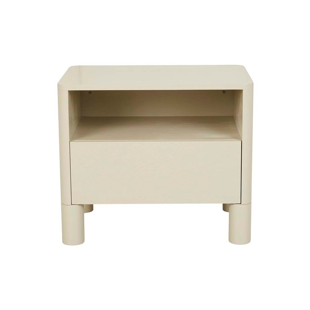 [ARTIE-OPEN-LARGE-BEDSIDE-PUTTY-SIDE-ART-OP-LG] Artie Open Large Bedside - Putty