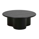 Artie Wave Coffee Table - Black Oak