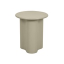 Artie Wave Side Table - Putty