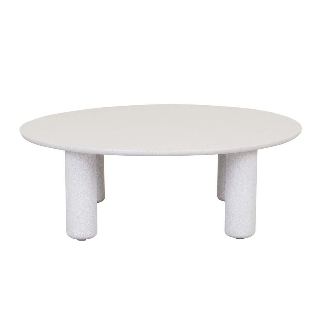 [ARTIE-OUTDOOR-PILLAR-COFFEE-TABLE-WHITE-SPECKLE-CTO-ART-OUT-PIL] Artie Outdoor Pillar Coffee Table - White Speckle