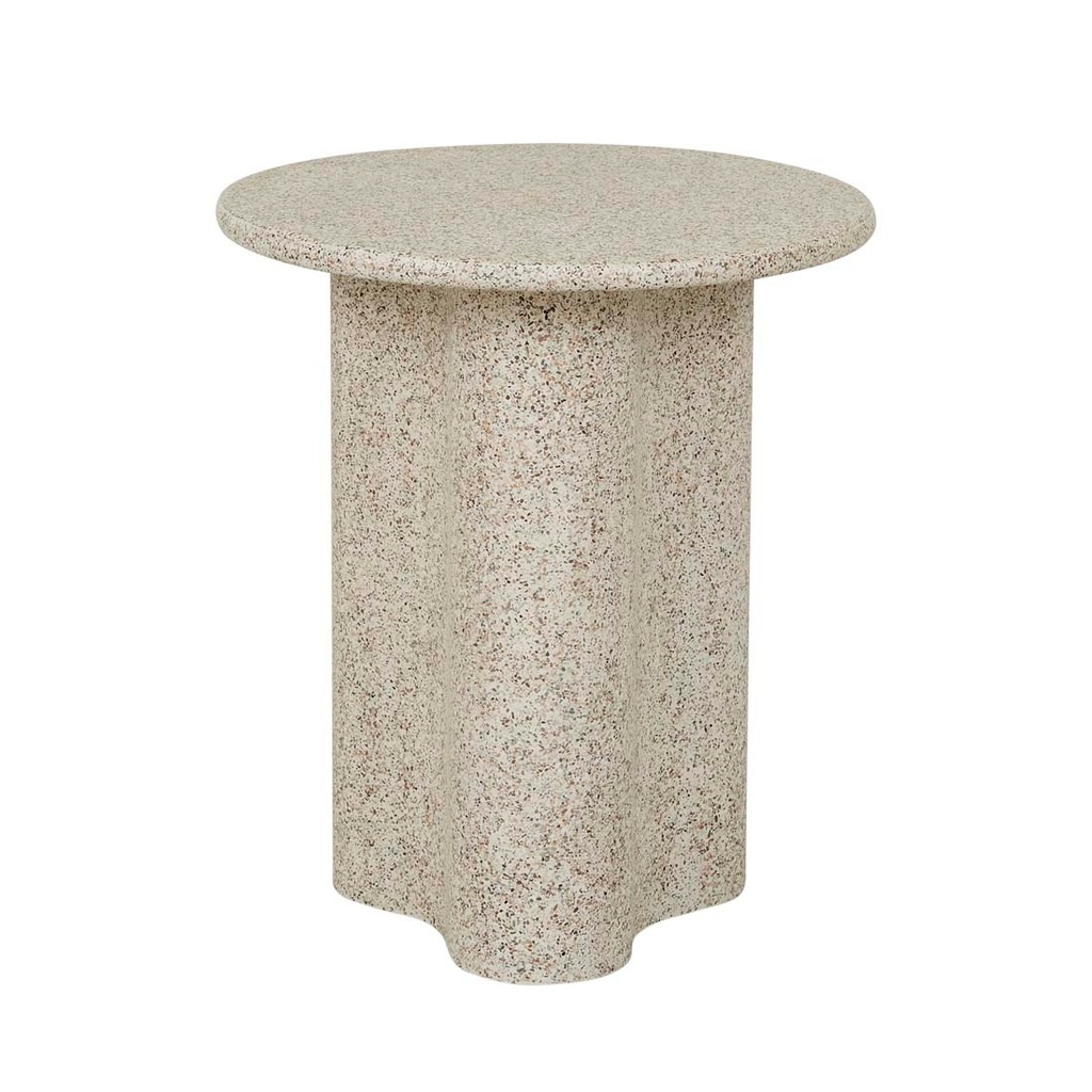 [ARTIE-OUTDOOR-WAVE-SIDE-TABLE-WARM-SAND-LTO-ART-OUT-WAV] Artie Outdoor Wave Side Table - Warm Sand