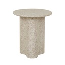 Artie Outdoor Wave Side Table - Warm Sand